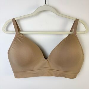 Thirdlove Form 360 Fit Wireless Bra Nude Taupe XL 1X Comfort Tshirt Smoothing